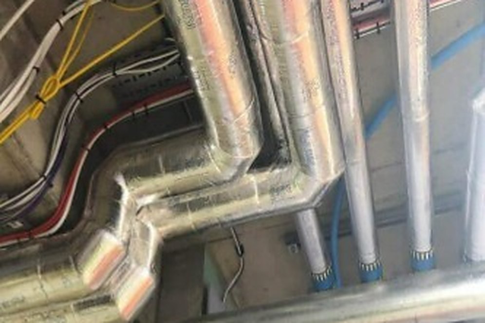 Accumen® Insulation - AccuThermax™ Phenolic PPS installed on building services