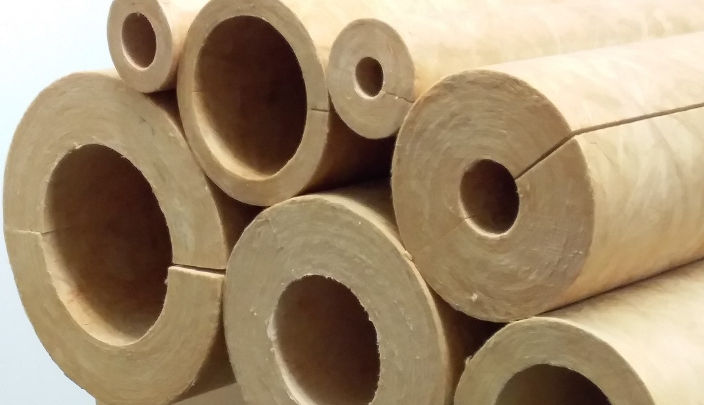 AccuThermax fibreglass pipe sections - foil/kraft-faced, NZ-made