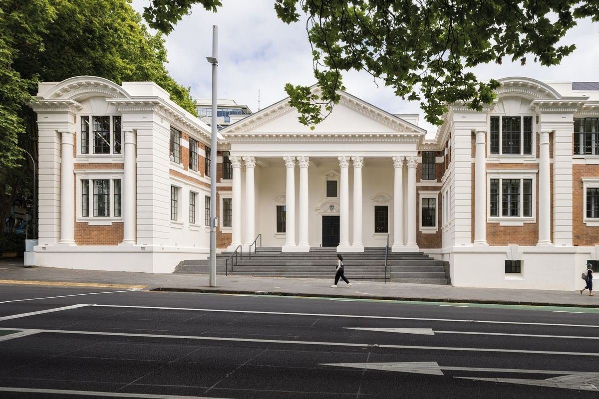 DecraShape on the Old Choral Hall neoclassical portico