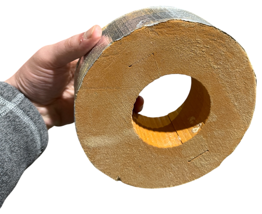 AccuThermax™ Phenolic Pipe Support Block — foil-faced load-bearing block
