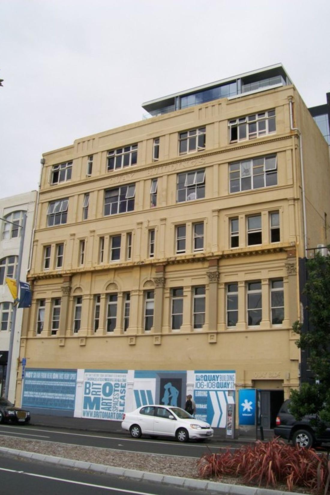 Final restoration look of the Quay Building facade, Britomart, Auckland.